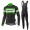 2017 Giant verde et nero Squadre Pro Abbigliamento Ciclismo Maglia Ciclismo Manica Lunga e Salopette Lunga 43416-UE