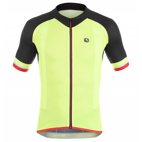 2017 Giordana Silber Line nero-giallo abbigliamento Maglie Ciclismo Manica Corta 58890-JF