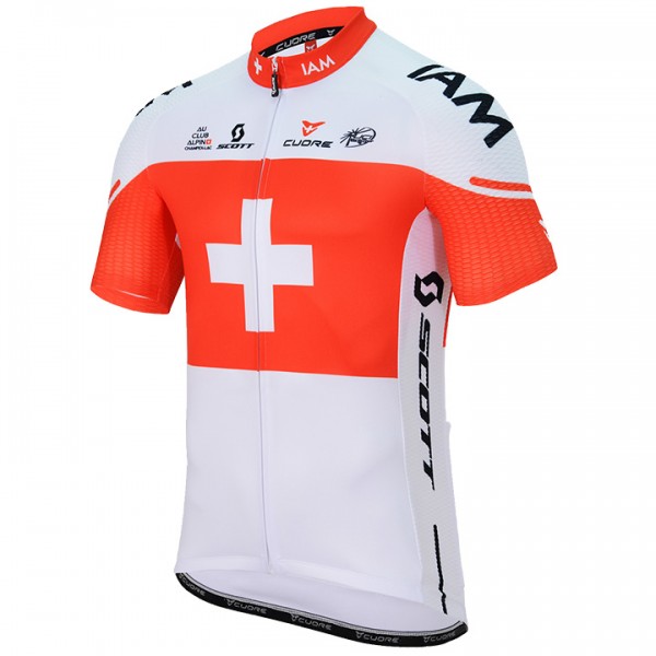 IAM 2017 Swiss Champion Maglia Ciclismo Manica Corta 63604-LF IAM 2017 Swiss Champion Maglia Ciclismo Manica Corta 63604-LF