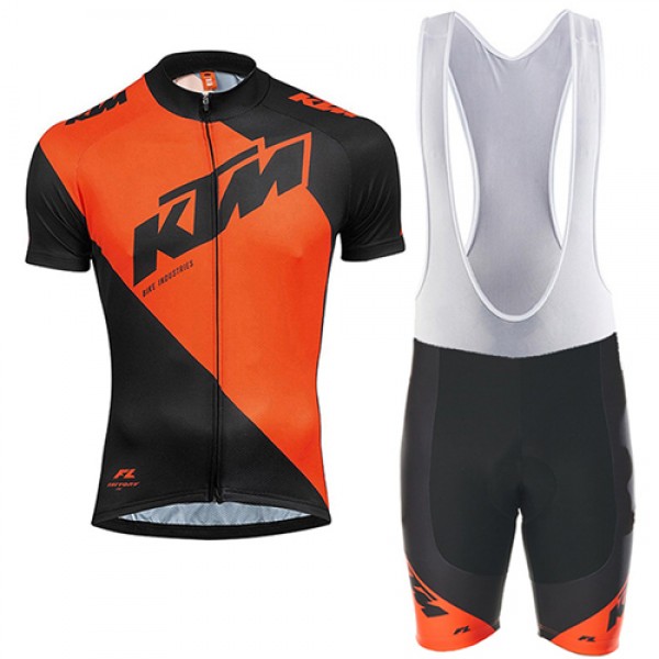 2017 KTM abbigliamento Maglie Ciclismo Manica Corta et Salopette Ciclismo arancia nero 18593-FG