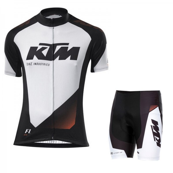 2016 KTM Black Factory Line MTB Nuovo abbigliamento Bici Completo Maglia Ciclismo Corta e Pantaloncini 72256-JR
