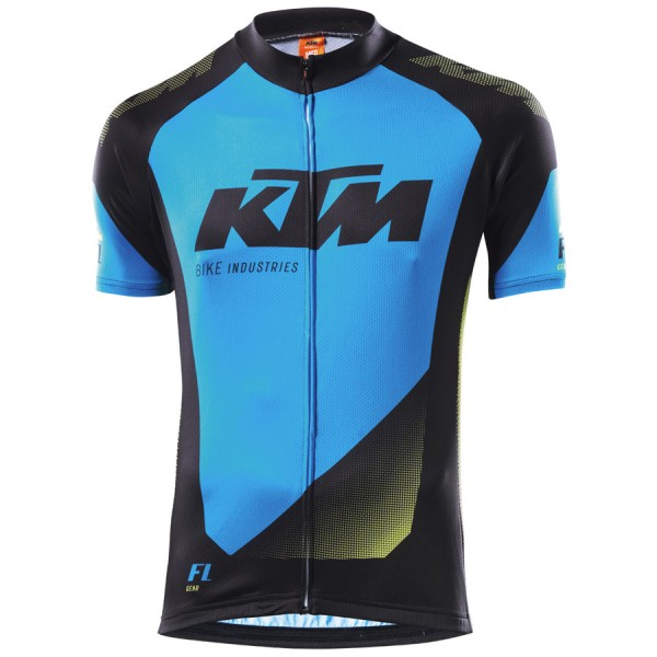 2016 KTM Factory Line 2 Maglia Ciclismo Manica Corta nero blu 75396-ZA