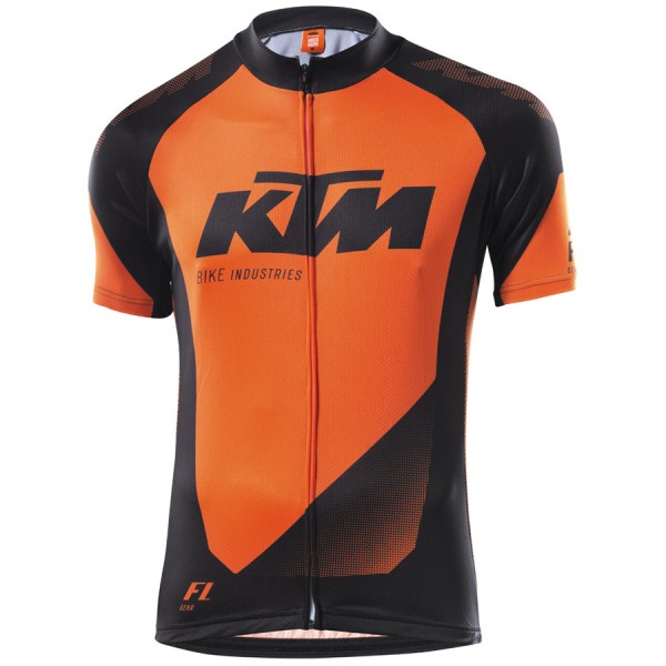 2016 KTM Factory Line 2 Maglia Ciclismo Manica Corta nero arancia 82396-MA