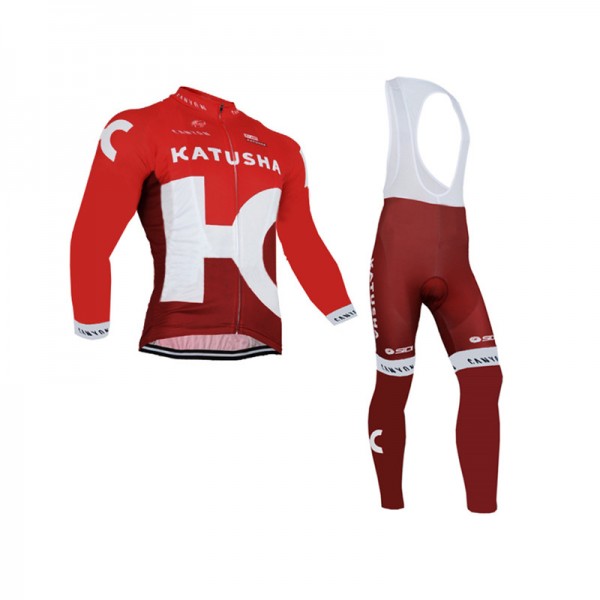 2016 Katusha Nuovo Abbigliamento Ciclismo Maglia Ciclismo Manica Lunga e Salopette Lunga 02 12725-DT
