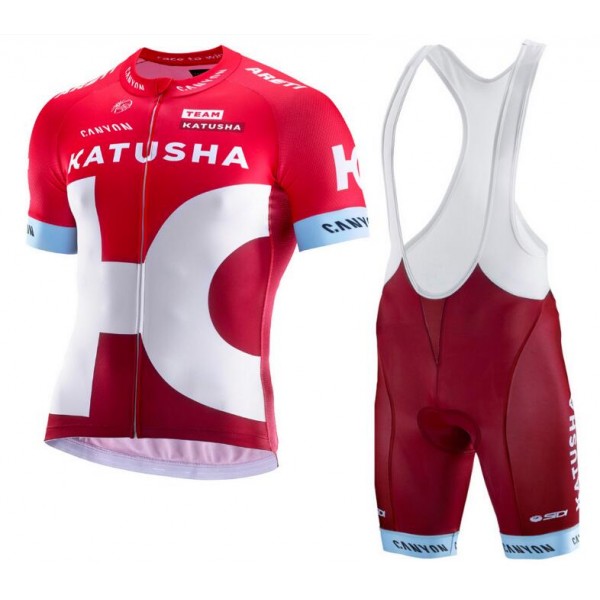 2016 Katusha Nuovo abbigliamento Ciclismo Completo Maglia Ciclismo Corta e Salopette 81915-HG