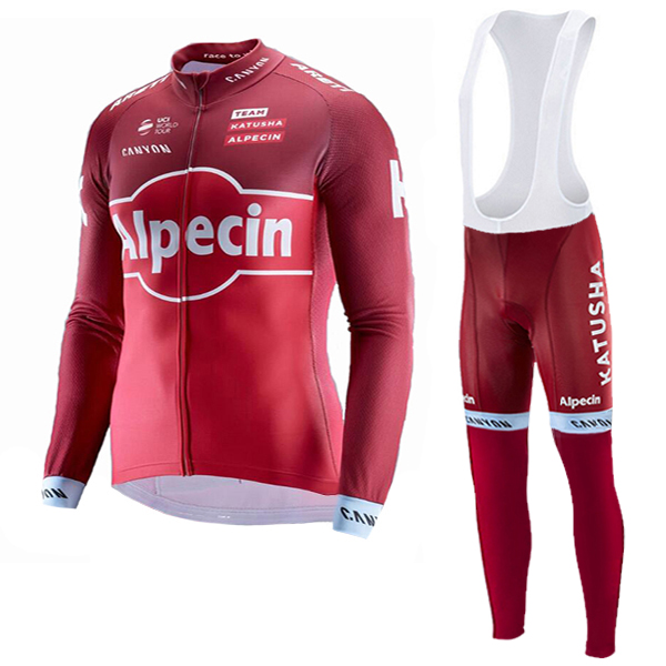 2017 KATUSHA Alpecin Squadre Pro Abbigliamento Ciclismo Maglia Ciclismo Manica Lunga e Salopette Lunga 18195-TD 2017 KATUSHA Alpecin Squadre Pro Abbigliamento Ciclismo Maglia Ciclismo Manica Lunga e Salopette Lunga 18195-TD