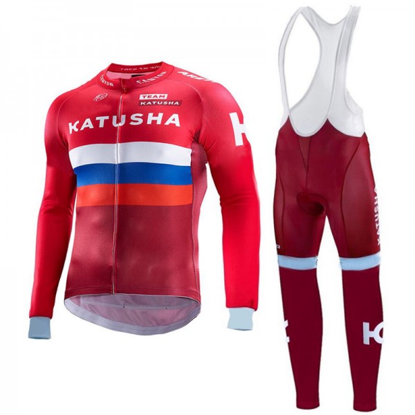 Katusha 2017 Squadre Pro Abbigliamento Ciclismo Maglia Ciclismo Manica Lunga e Salopette Lunga 77476-EC Katusha 2017 Squadre Pro Abbigliamento Ciclismo Maglia Ciclismo Manica Lunga e Salopette Lunga 77476-EC