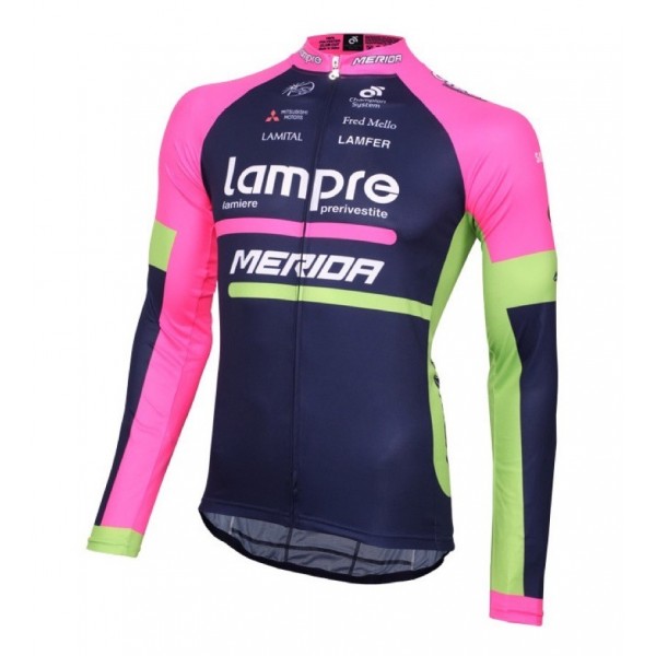 2016 Lampre Merida Maglie Ciclismo Manica Lunga 52652-TA 2016 Lampre Merida Maglie Ciclismo Manica Lunga 52652-TA