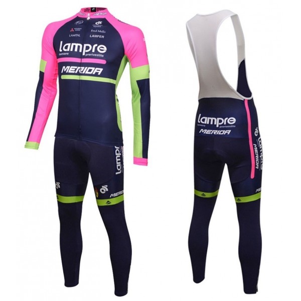 2016 Lampre Merida Squadre Pro Abbigliamento Ciclismo Maglia Ciclismo Manica Lunga e Salopette Lunga 67372-UM 2016 Lampre Merida Squadre Pro Abbigliamento Ciclismo Maglia Ciclismo Manica Lunga e Salopette Lunga 67372-UM