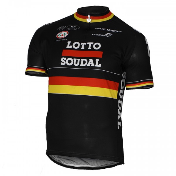 2017 LOTTO SOUDAL Germany nero Maglia Ciclismo Manica Corta 48197-CL 2017 LOTTO SOUDAL Germany nero Maglia Ciclismo Manica Corta 48197-CL
