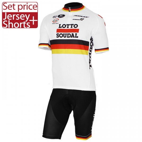 2017 LOTTO SOUDAL Germany bianco Nuovo abbigliamento Bici Completo Maglia Ciclismo Corta e Pantaloncini 81384-TC 2017 LOTTO SOUDAL Germany bianco Nuovo abbigliamento Bici Completo Maglia Ciclismo Corta e Pantaloncini 81384-TC