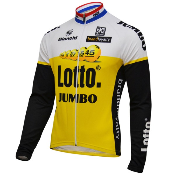 2016 Lotto Jumbo Maglia Ciclismo Manica Lunga 78257-PL