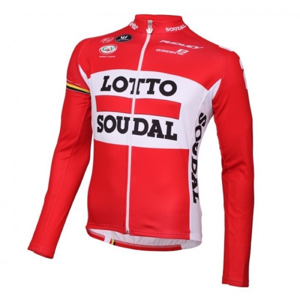 2016 Lotto Soudal Rosso Maglie Ciclismo Manica Lunga 81975-NL 2016 Lotto Soudal Rosso Maglie Ciclismo Manica Lunga 81975-NL