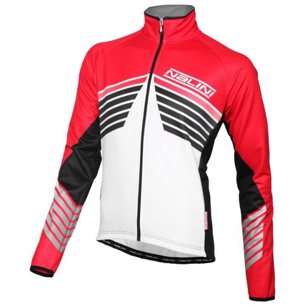 NALINI PRO Bolida Maglie Ciclismo Manica Lunga Rosso 48182-BI