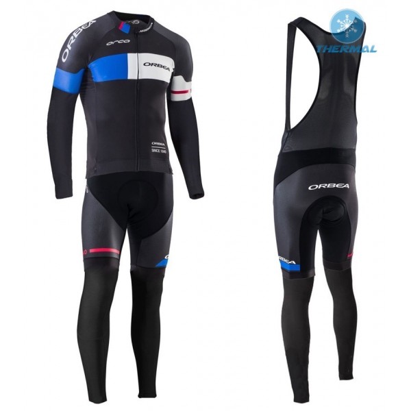 2016 Orbea Team Pro nero -blu Thermo Squadre Pro Abbigliamento Ciclismo Maglia Ciclismo Manica Lunga e Salopette Lunga 34976-EC 2016 Orbea Team Pro nero -blu Thermo Squadre Pro Abbigliamento Ciclismo Maglia Ciclismo Manica Lunga e Salopette Lunga 34976-EC