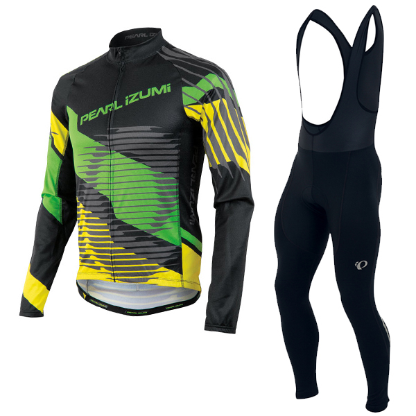 PEARL IZUMI 2016 Team verde giallo nero Abbigliamento Ciclismo Maglia Ciclismo Manica Lunga e Salopette Lunga 25515-CY PEARL IZUMI 2016 Team verde giallo nero Abbigliamento Ciclismo Maglia Ciclismo Manica Lunga e Salopette Lunga 25515-CY