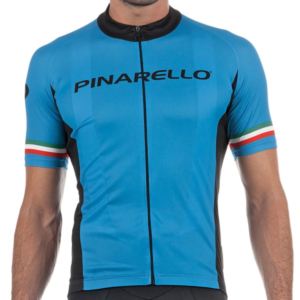 2017 Pinarello Strada Maglia Ciclismo Manica Corta - Sky blu Italia 13778-GX