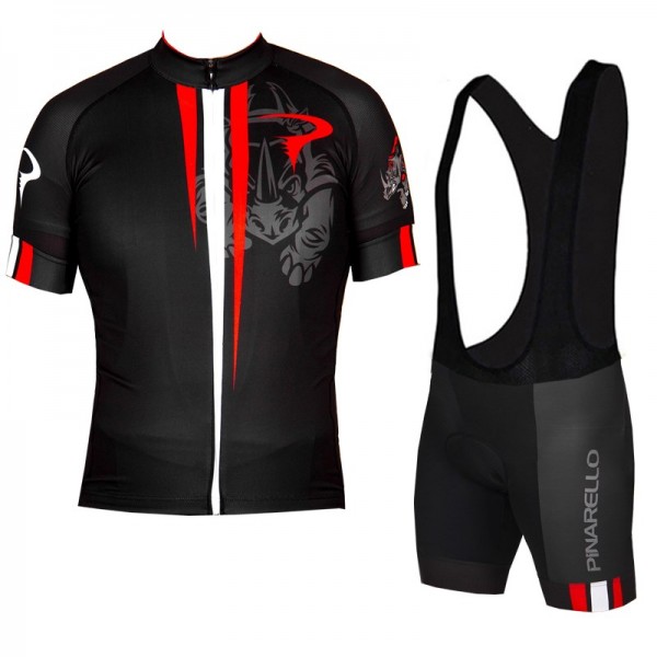 2016 Pinarello Rhino Corsa Red White Nuovo abbigliamento Ciclismo Completo Maglia Ciclismo Corta e Salopette 15800-OI