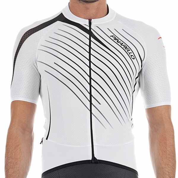 2017 Pinarello Tour Maglia Ciclismo Manica Corta - bianco nero 18585-VL