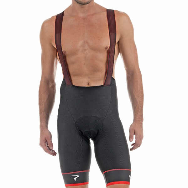 2017 Pinarello Tour Salopette Ciclismo - nero Rosso 55683-ZS