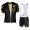2016 Pinarello Rhino Corsa Black Yellow Nuovo abbigliamento Ciclismo Completo Maglia Ciclismo Corta e Salopette 87989-YU