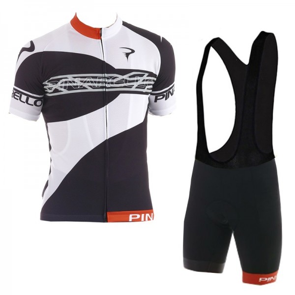 2016 Pinarello Classic Black White Nuovo abbigliamento Ciclismo Completo Maglia Ciclismo Corta e Salopette 88905-WA