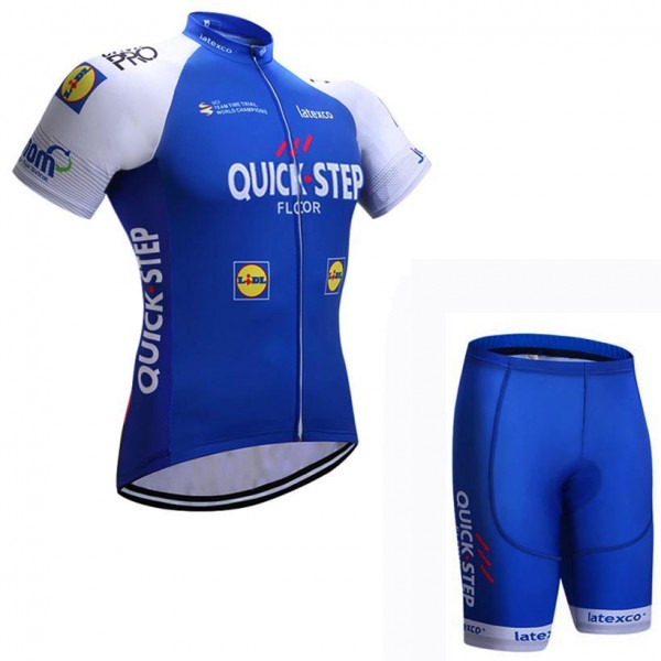 2017 Quick Step Nuovo abbigliamento Bici Completo Maglia Ciclismo Corta e Pantaloncini 55315-TO