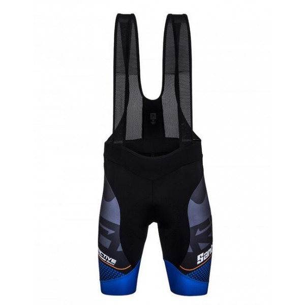 2016 Santini Interactive 3.0 nero blu Salopette Ciclismo 26624-DB