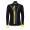 2016 Santini VEGA nero -giallo Maglie Ciclismo Manica Lunga 32342-YB