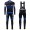2016 Santini Interactive 3.0 nero -blu Squadre Pro Abbigliamento Ciclismo Maglia Ciclismo Manica Lunga e Salopette Lunga 70450-BC
