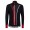 2016 Santini VEGA nero -Rosso Maglie Ciclismo Manica Lunga 83977-IT