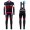 2016 Santini Interactive 3.0 nero -Rosso Thermo Squadre Pro Abbigliamento Ciclismo Maglia Ciclismo Manica Lunga e Salopette Lunga 88444-PU