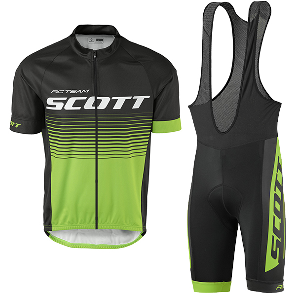 2017 Scott Rc nero verde Nuovo abbigliamento Ciclismo Completo Maglia Ciclismo Corta e Salopette 27844-OZ
