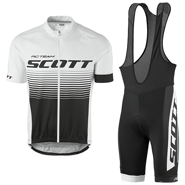 2017 Scott Rc bianco nero Nuovo abbigliamento Ciclismo Completo Maglia Ciclismo Corta e Salopette 56219-HY