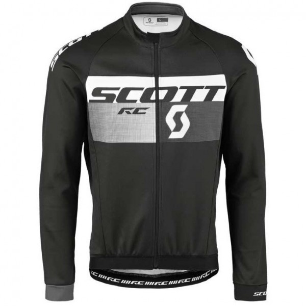 2016 Scott RC nero -gris Maglie Ciclismo Manica Lunga 65290-QN