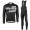 2017 Scott Rc nero-bianco Squadre Pro Abbigliamento Ciclismo Maglia Ciclismo Manica Lunga e Salopette Lunga 80809-WW