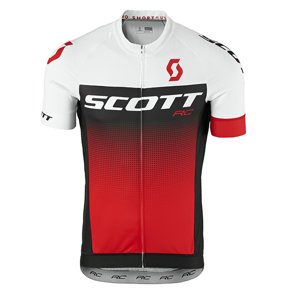 2017 Scott Rc bianco nero Rosso Maglia Ciclismo Manica Corta 83960-WI