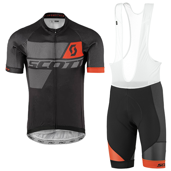 2017 Scott nero Rosso Nuovo abbigliamento Ciclismo Completo Maglia Ciclismo Corta e Salopette 86475-FG