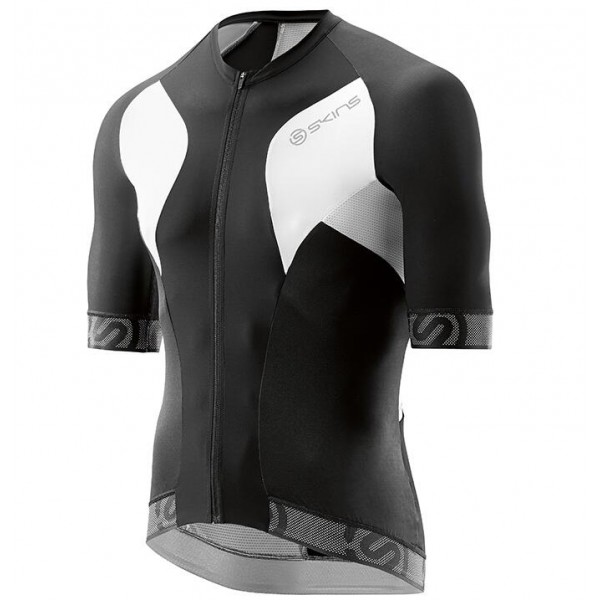 2016 Skins Tremola Maglia Ciclismo Manica Corta nero bianco 23255-DS