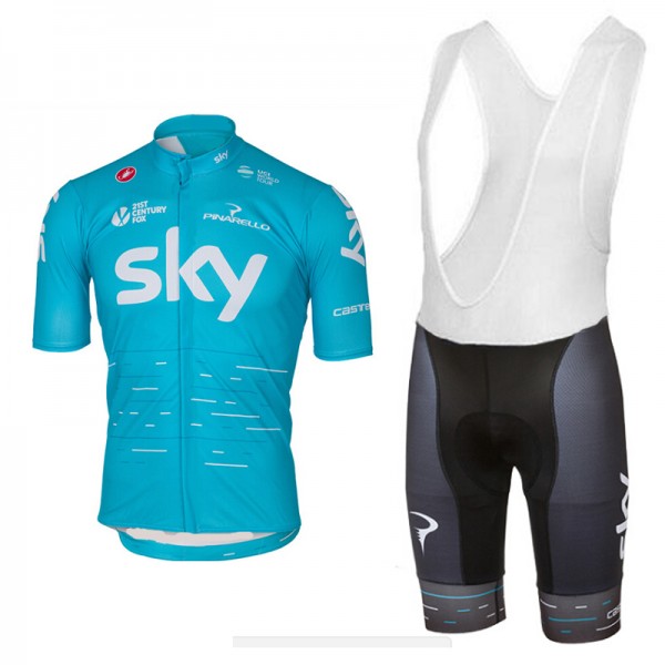 2017 Sky Pro Nuovo abbigliamento Ciclismo Completo Maglia Ciclismo Corta e Salopette Blau 29333-LB 2017 Sky Pro Nuovo abbigliamento Ciclismo Completo Maglia Ciclismo Corta e Salopette Blau 29333-LB