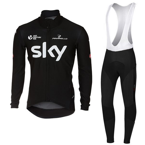 Sky Pro nero 2017 Gabba Abbigliamento Ciclismo Maglia manica lunga e Calzamaglia con bretelle 98029-NS Sky Pro nero 2017 Gabba Abbigliamento Ciclismo Maglia manica lunga e Calzamaglia con bretelle 98029-NS