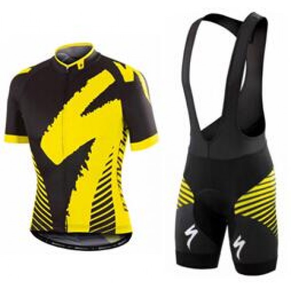 2016 Specialized Comp Racing Ss giallo Nuovo abbigliamento Ciclismo Completo Maglia Ciclismo Corta e Salopette 38295-RD