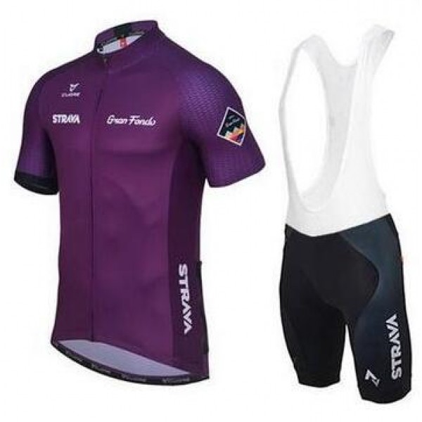 2016 Strava pourpre Nuovo abbigliamento Ciclismo Completo Maglia Ciclismo Corta e Salopette 36262-FG
