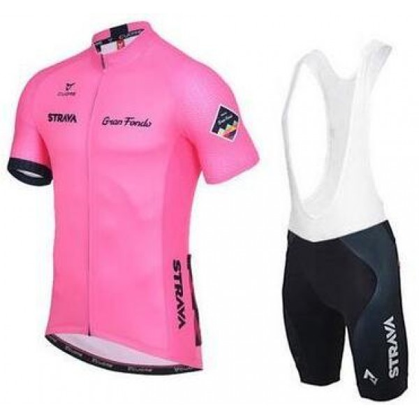 2016 Strava rose Nuovo abbigliamento Ciclismo Completo Maglia Ciclismo Corta e Salopette 69205-PT
