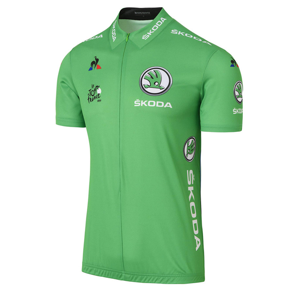 2017 Tour de France verde abbigliamento Maglie Ciclismo Manica Corta 10635-RC