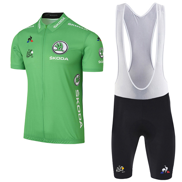 2017 Tour de France verde abbigliamento Maglie Ciclismo Manica Corta et Salopette Ciclismo 26833-WM