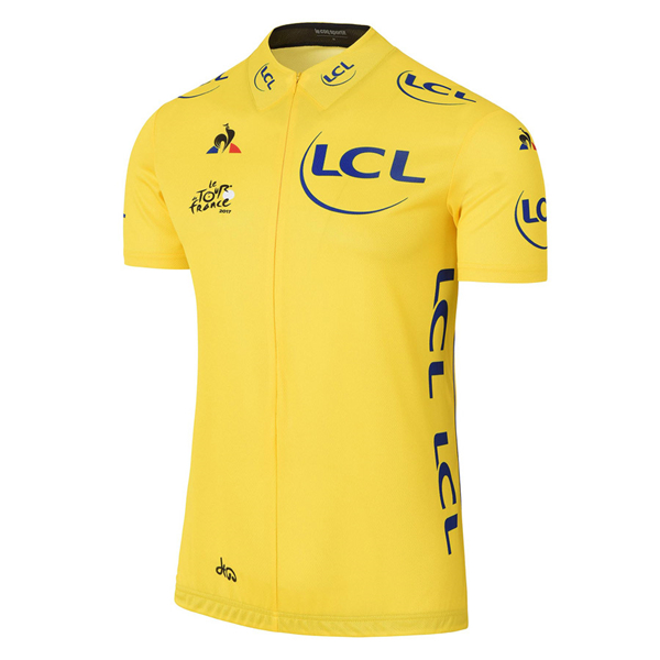 2017 Tour de France giallo abbigliamento Maglie Ciclismo Manica Corta 49997-WP
