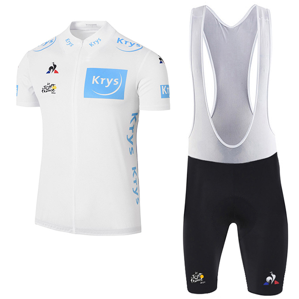 2017 Tour de France bianco abbigliamento Maglie Ciclismo Manica Corta et Salopette Ciclismo 70486-QD