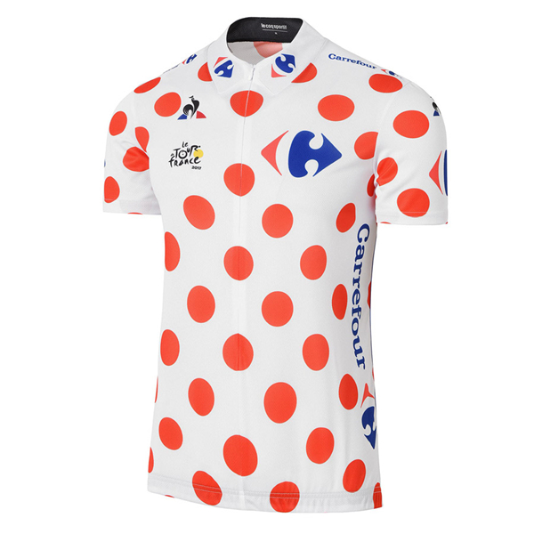 2017 Tour de France Polka Dot abbigliamento Maglie Ciclismo Manica Corta 80830-OS