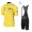 2017 Tour de France giallo abbigliamento Maglie Ciclismo Manica Corta et Salopette Ciclismo nero 86075-FY